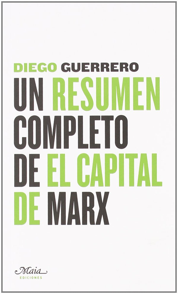 Un resumen completo de "El capital" de Marx