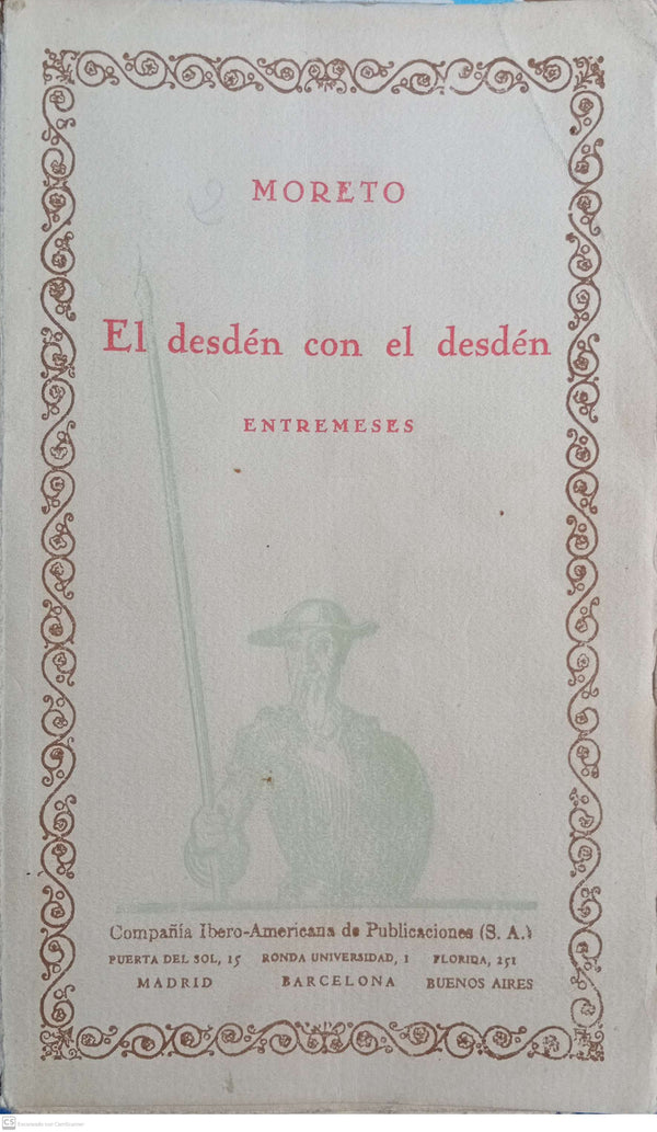 El desdén con el desdén