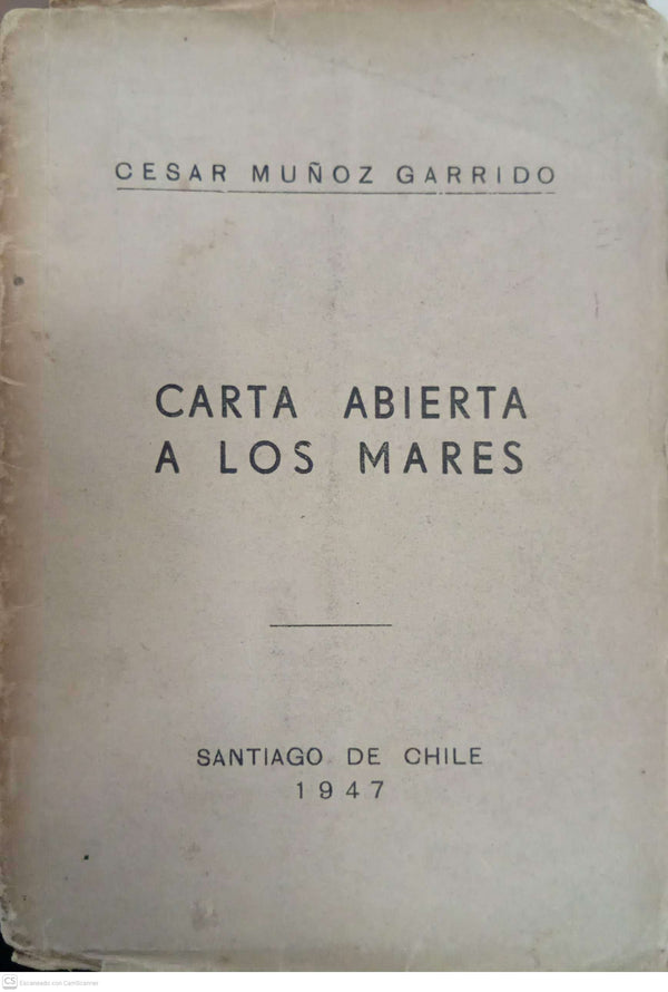 Carta abierta a los mares