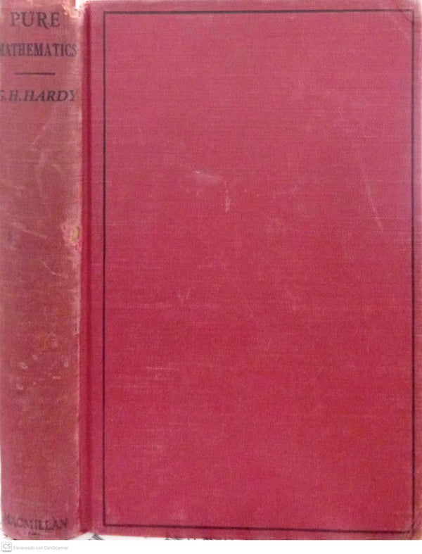 A Course of Pure Mathematics