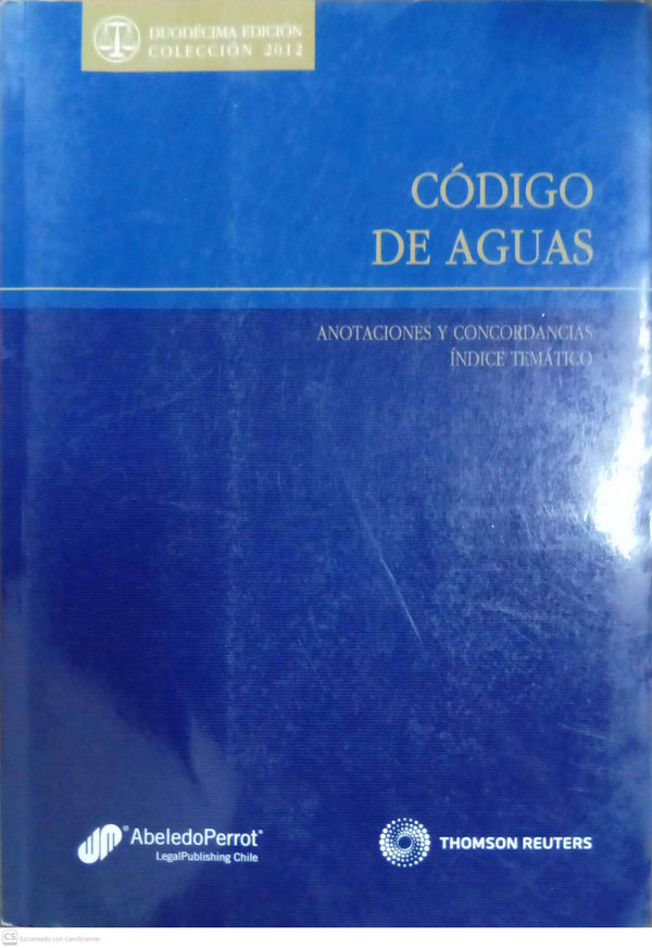Código de Aguas
Anotaciones y Concordancias — Índice Temático