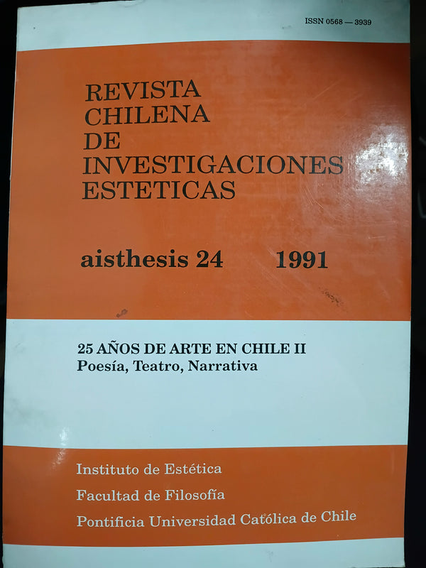 Revista Chilena de Investigaciones Estéticas Aisthesis 24 1991