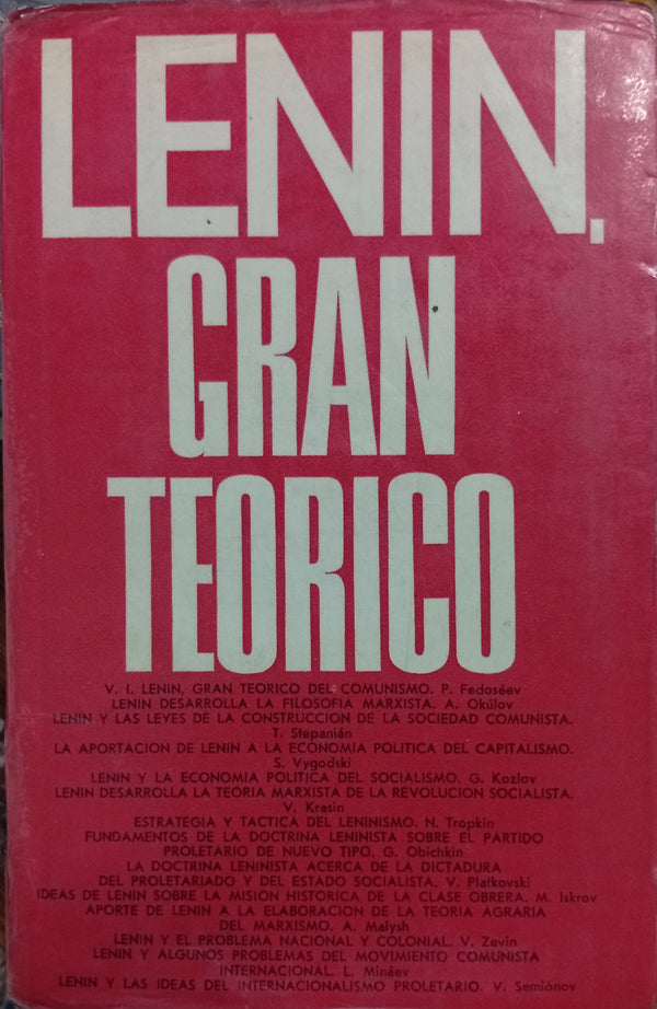 Lenin. Gran teórico