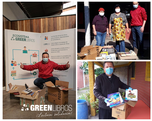 Libros en comedor solidario