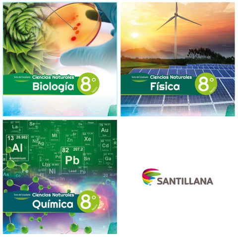 CIENCIAS NATURALES 8° BASICO COMPARTIR (Biologia + Fisica + Quimica)