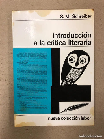 INTRODUCCIÓN A LA CRÍTICA LITERARIA