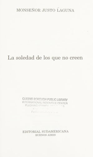 La Soledad De Los Que No Creen