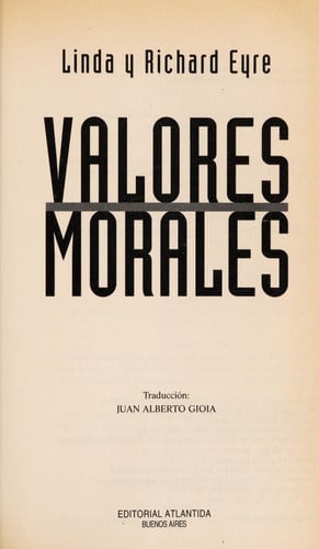 Valores Morales