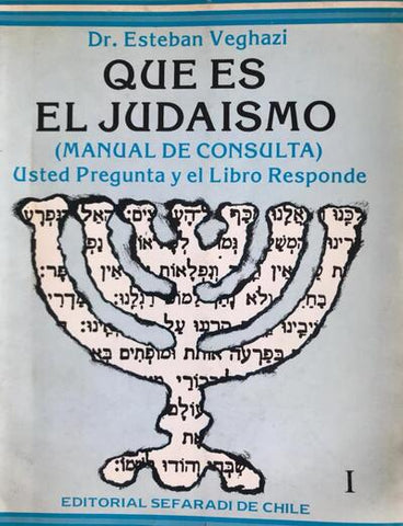 Qué es el judaísmo (manual de consulta) : usted pregunta y el libro responde