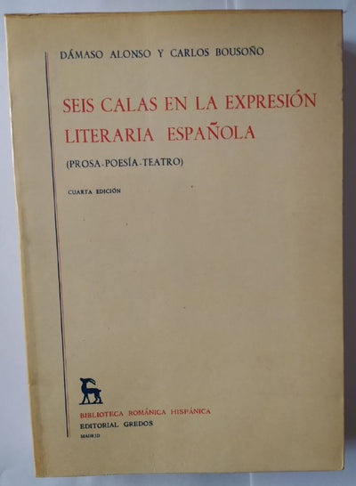 Seis Calas En La Expresión Literaria Española
