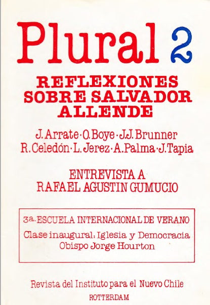 Plural N.º 2: Reflexiones sobre Salvador Allende