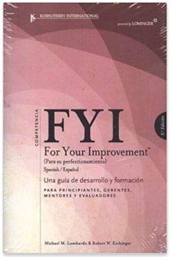 FYI: for your improvement (para su perfeccionamiento)