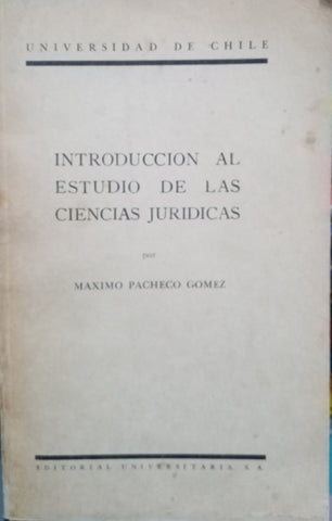 Introducción al estudio de las ciencias jurídicas