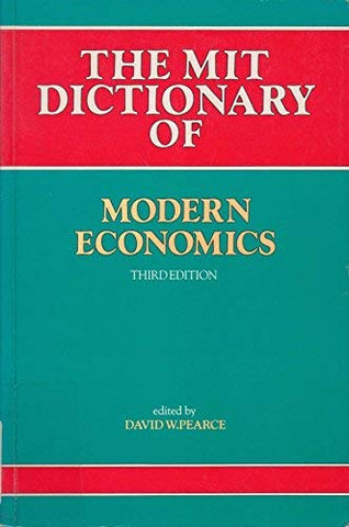 The Mit Dictionary of Modern Economics