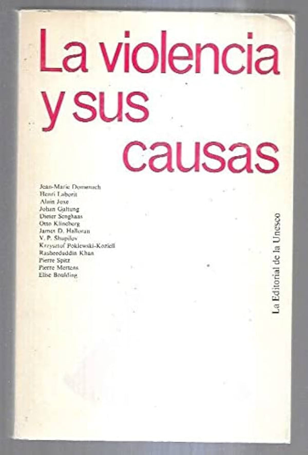 La violencia y sus causas