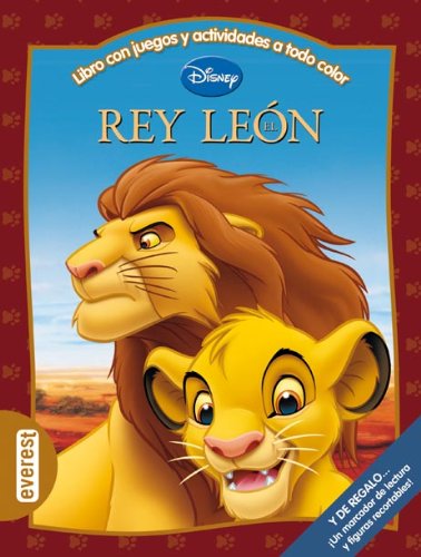 El Rey León. Libro con juegos y actividades a todo color: Y de regalo... ¡Un marcador de lectura y figuras recortables!