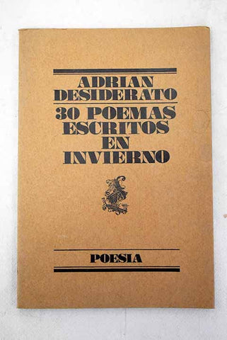 Treinta poemas escritos en invierno