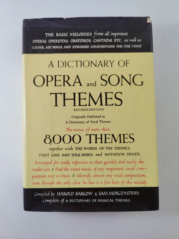 A Dictionary of Opera and Song Themes