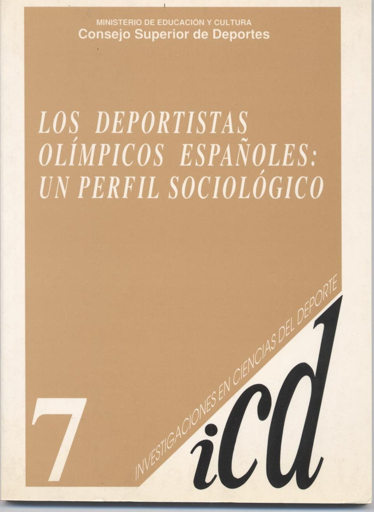 Los deportistas olímpicos españoles: un perfil sociológico (análisis sociológico de los participantes en los juegos olímpicos celebrados en el periodo 1980-1992)