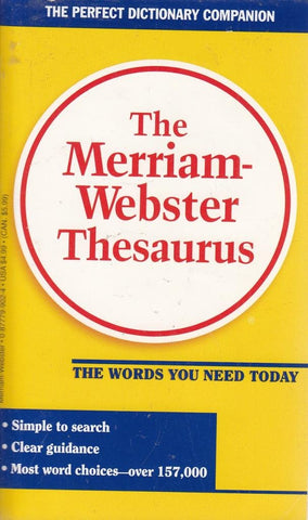 The Merriam Webster Thesaurus