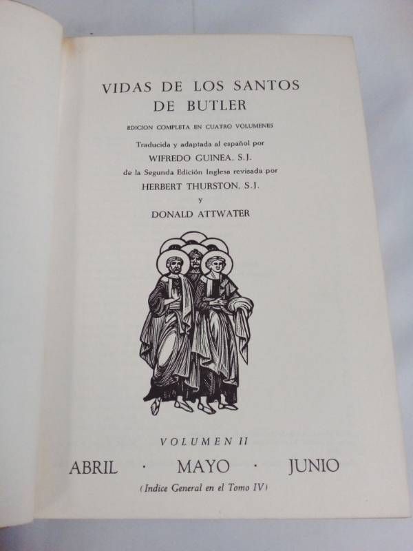 Vida de los santos de Butler  tomo II