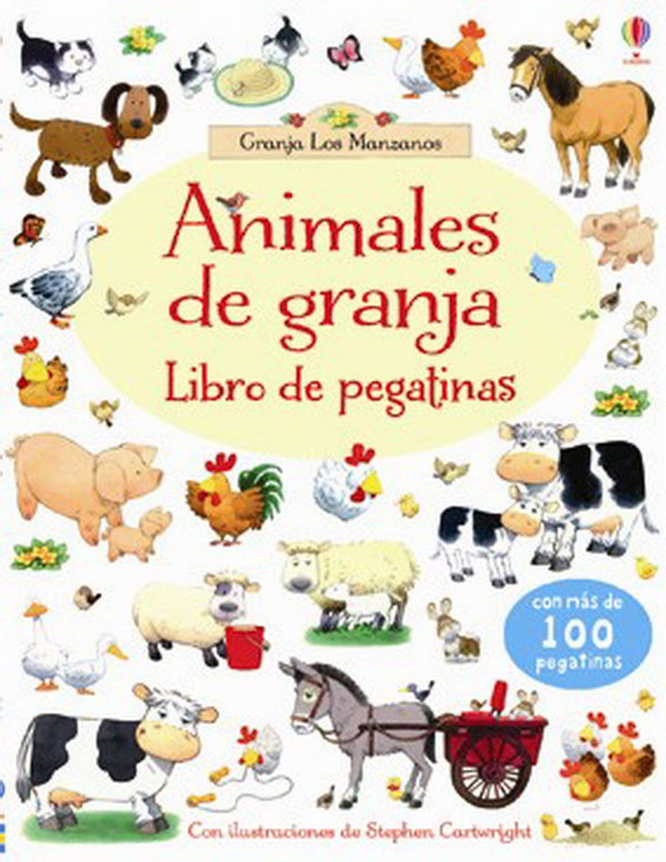 Animales de granja: Libro de pegatinas