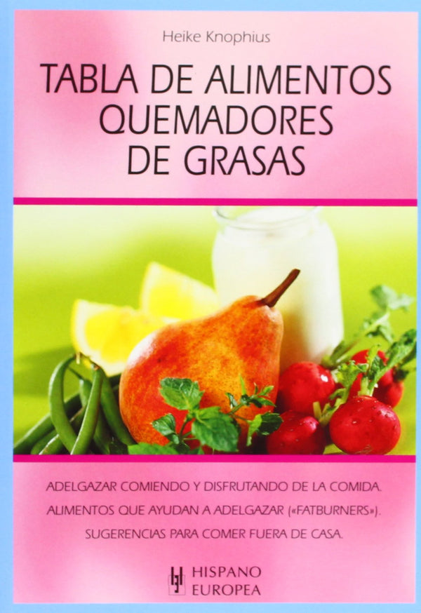 Tabla de alimentos quemadores de grasas