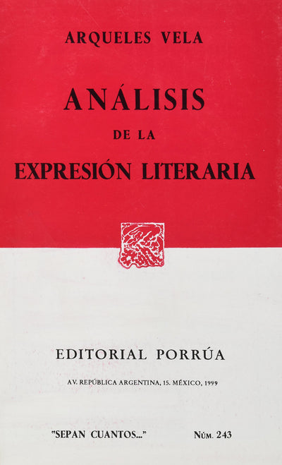 ANALISIS DE LA EXPRESION LITERARIA (SC243)