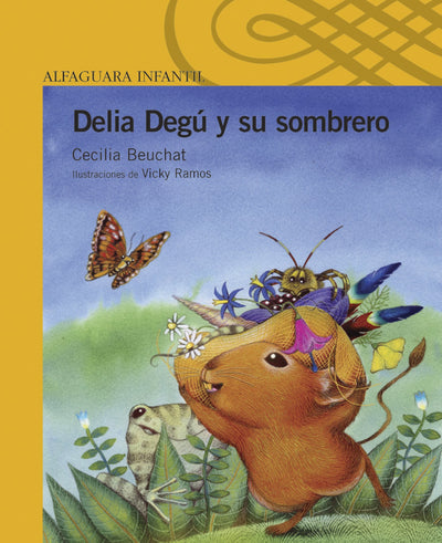 Delia Degú y su sombrero