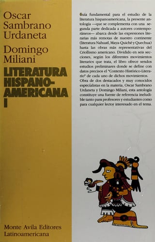 Literatura Hispano-Americana. Tomo II