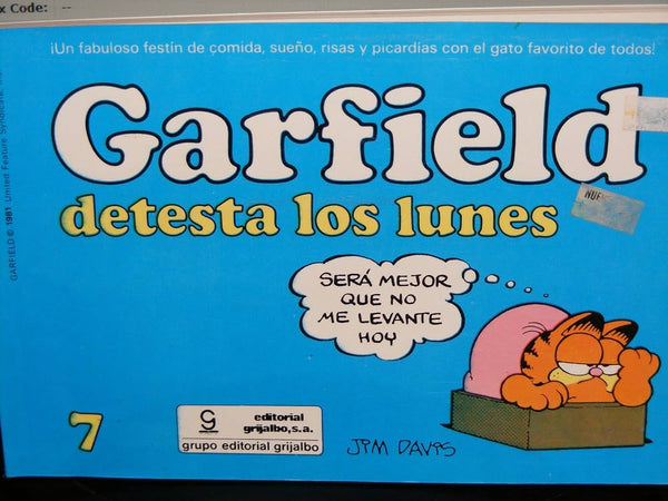 Garfield detesta los lunes