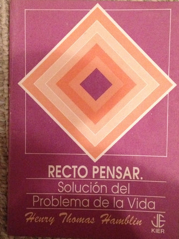 Recto Pensar (Spanish Edition)