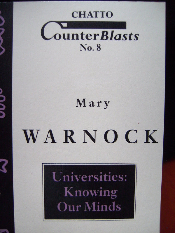 Universities: Knowing Our Minds (Counterblasts Series)