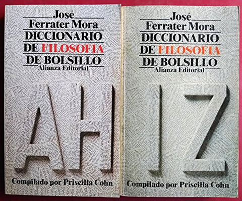 Diccionario de filosofía de bolsillo (2 tomos: A–H y I–Z)
