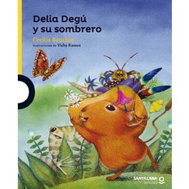 Delia Degú y su sombrero