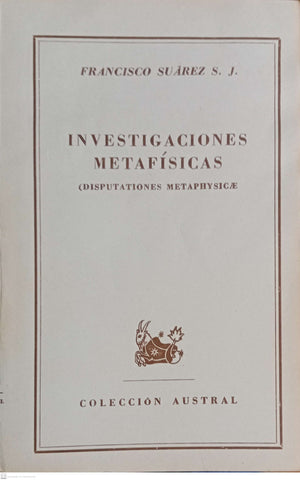 INVESTIGACIONES METAFISICAS