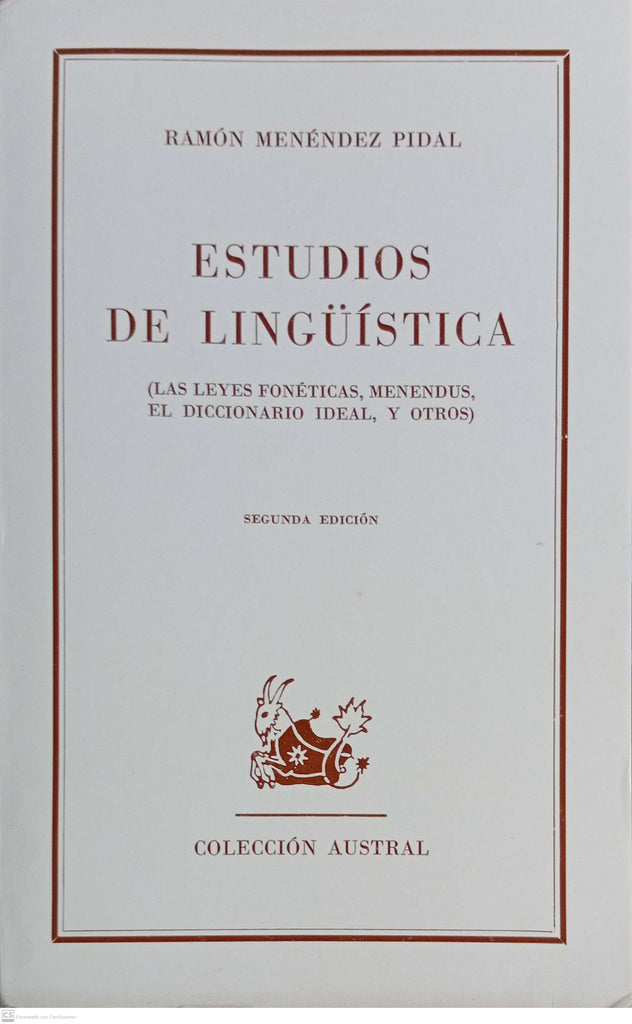 ESTUDIOS DE LINGUISTICA