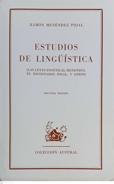 ESTUDIOS DE LINGUISTICA