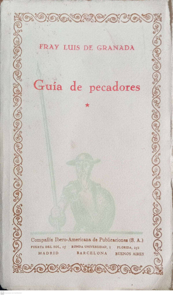 GUIA DE PECADORES