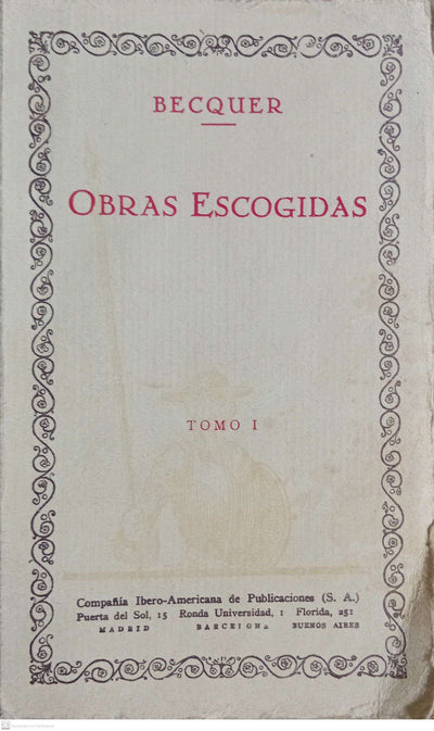 OBRAS ESCOGIDAS - Tomo I