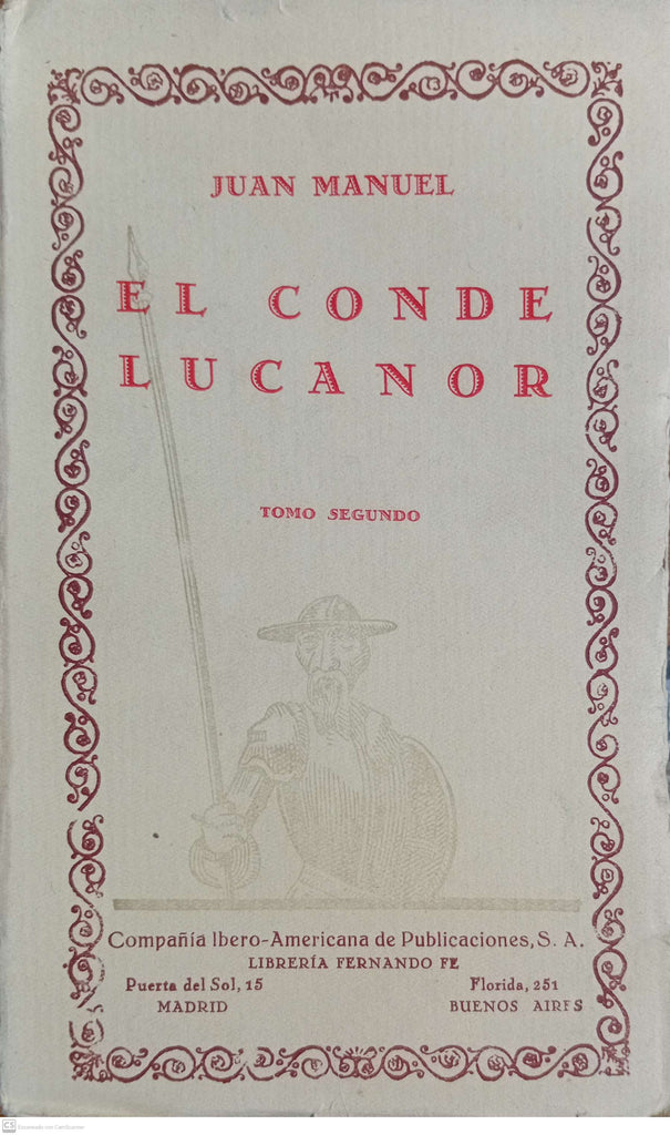 EL CONDE LUCANOR - Tomo II