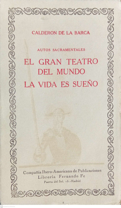 RL GRAN TEATRO DEL MUNDO / LA VIDA ES SUENO