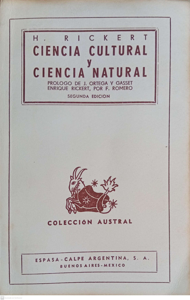 CIENCIA CULTURAL Y CIENCIA NATURAL