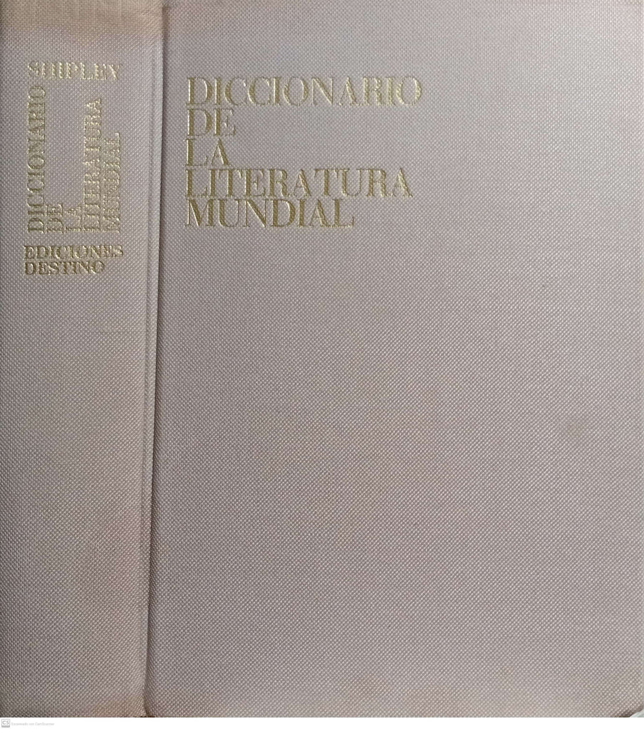 Diccionario de la literatura mundial. Crítica - Formas - Técnica