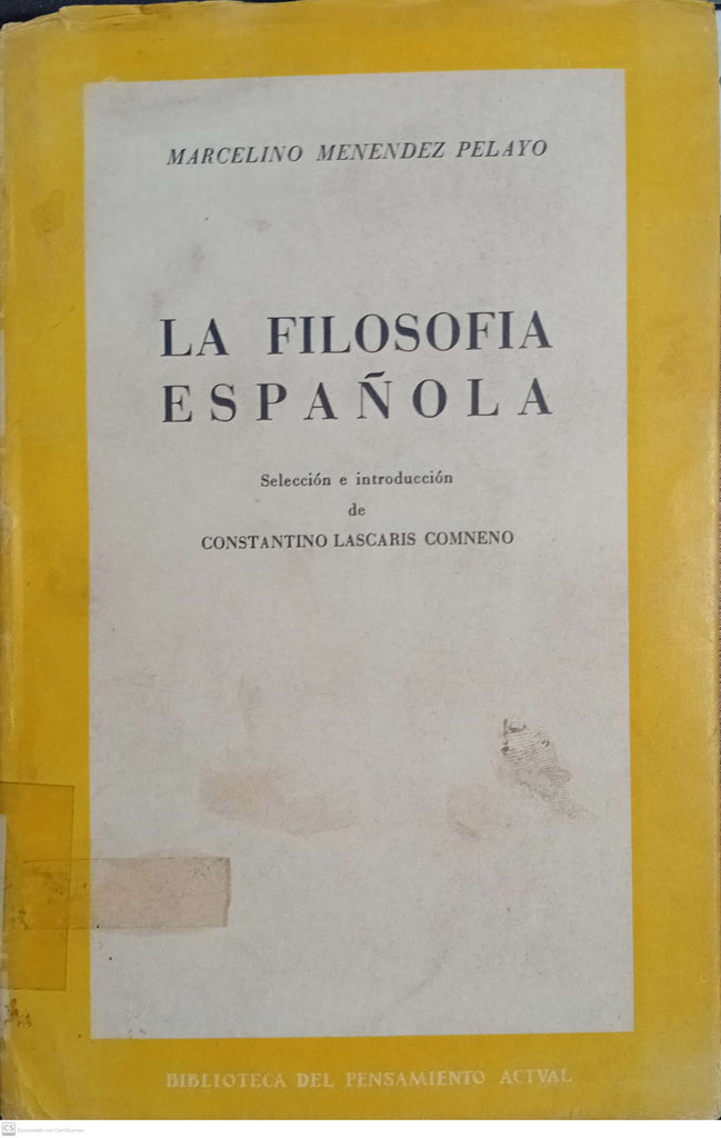 La Filosofia Espanola