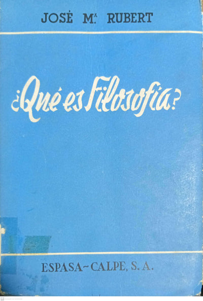 ¿QUE ES LA FILOSOFIA?