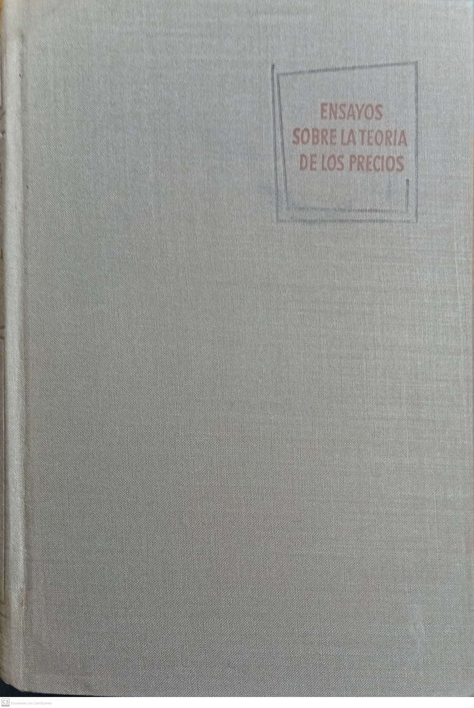 ENSAYOS SOBRE LA TEORIA DE PRECIOS