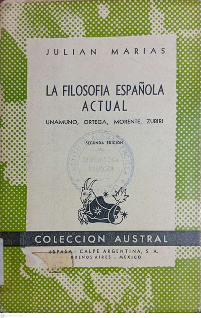 La Filosofia Española Actual