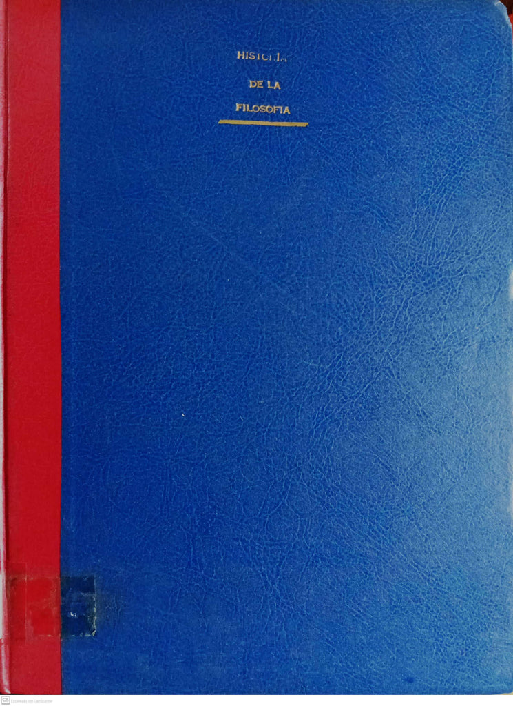 HISTORIA DE LA FILOSOFÍA EN CUADROS ESQUEMATICOS