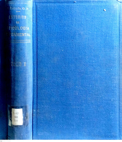 ESTUDIOS DE LA PSICOLOGIA EXPERIMENTAL